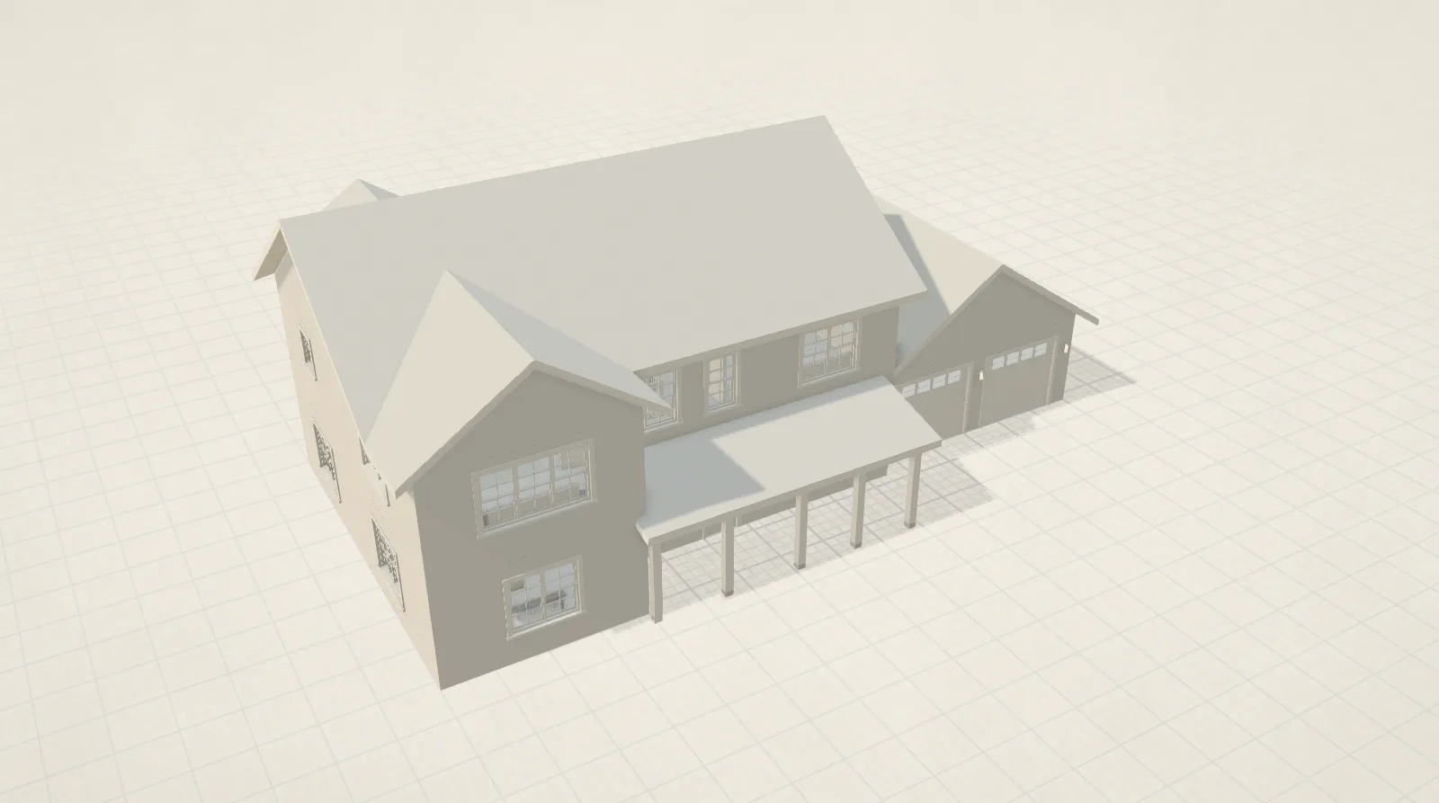 Walls and roof closed in