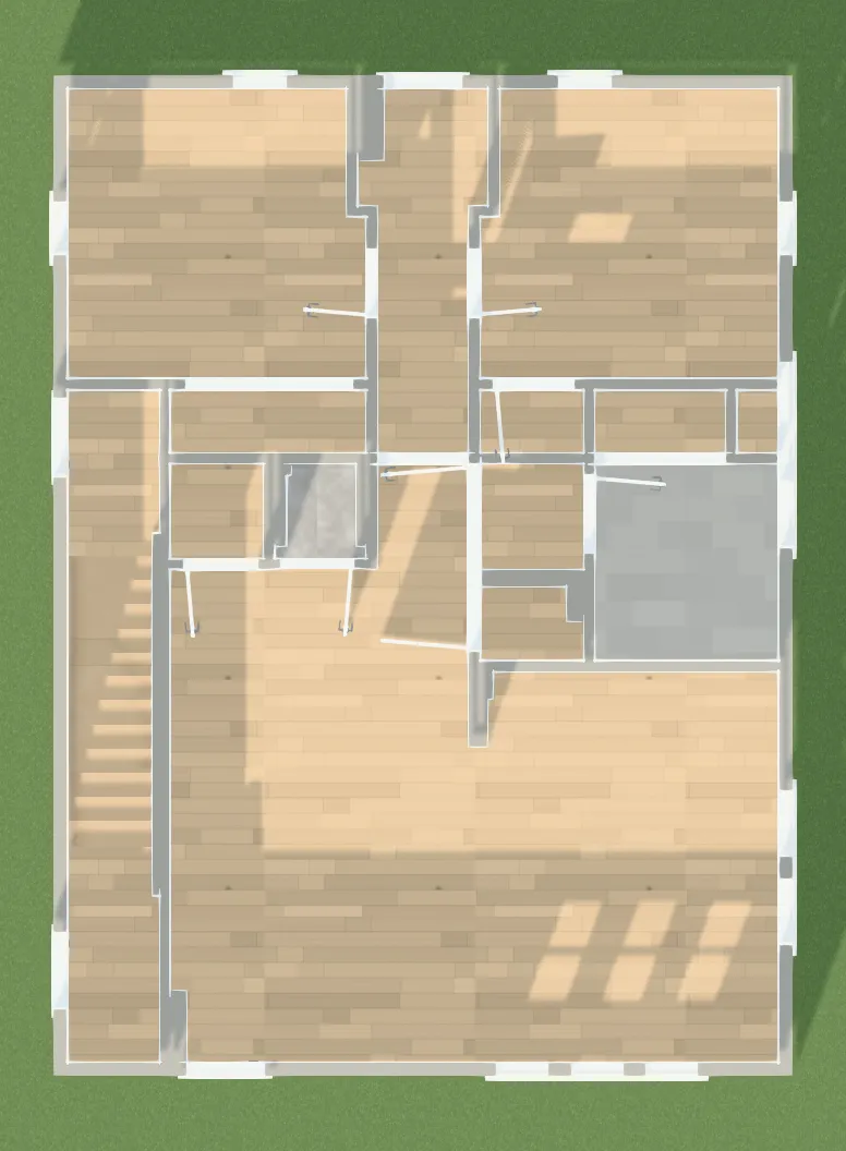 The same floor as Planwalk read it, in 3D